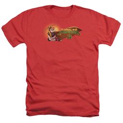 Kung Fu Panda 3 Shirt Po Logo Heather Red T-Shirt