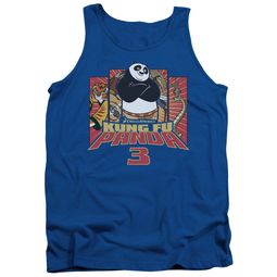 Kung Fu Panda 3 Tank Top Kung Furry Royal Blue Tanktop Kung Fu Panda 3 Tank Top Kung Furry Royal Blue Tanktop