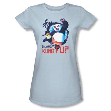 Kung Fu Panda Shirt Juniors Kung Fu Light Blue Tee T-Shirt
