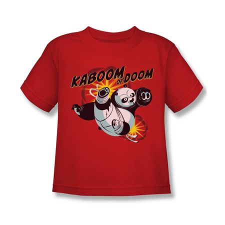 Kung Fu Panda Shirt Kids Kaboom Of Doom Red Youth Tee T-Shirt