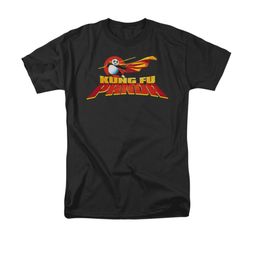Kung Fu Panda Shirt Logo Adult Black Tee T-Shirt