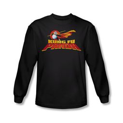 Kung Fu Panda Shirt Logo Long Sleeve Black Tee T-Shirt