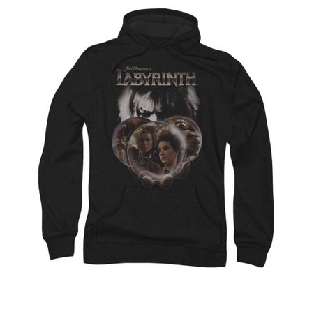 Labyrinth Hoodie Sweatshirt Globes Black Adult Hoody Sweat Shirt
