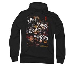 Labyrinth Hoodie Sweatshirt Right Words Black Adult Hoody Sweat Shirt