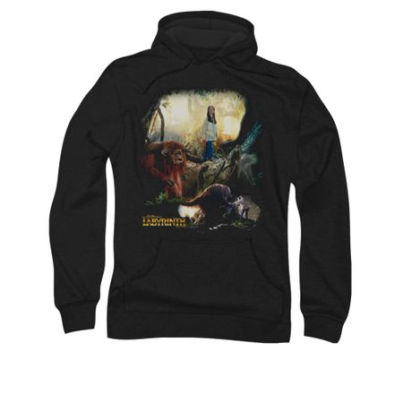 Labyrinth Hoodie Sweatshirt Sarah & Ludo Black Adult Hoody Sweat Shirt