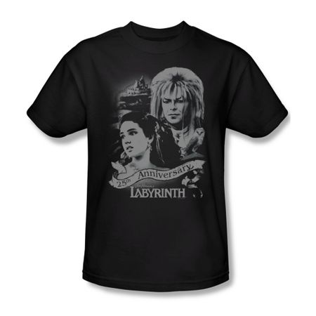 Labyrinth Shirt Anniversary Adult Black Tee T-Shirt