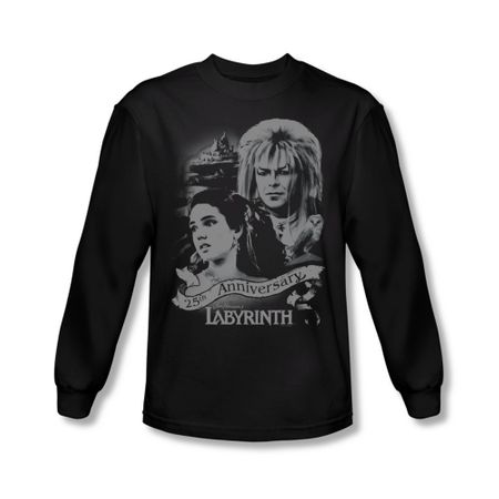 Labyrinth Shirt Anniversary Long Sleeve Black Tee T-Shirt