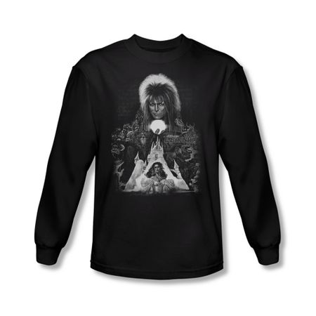Labyrinth Shirt Castle Long Sleeve Black Tee T-Shirt
