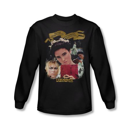 Labyrinth Shirt Dangers Untold Long Sleeve Black Tee T-Shirt