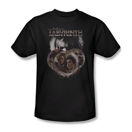 Labyrinth Shirt Globes Adult Black Tee T-Shirt