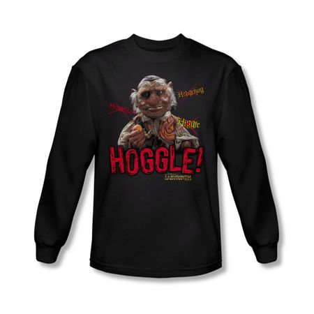 Labyrinth Shirt Hoggle Long Sleeve Black Tee T-Shirt