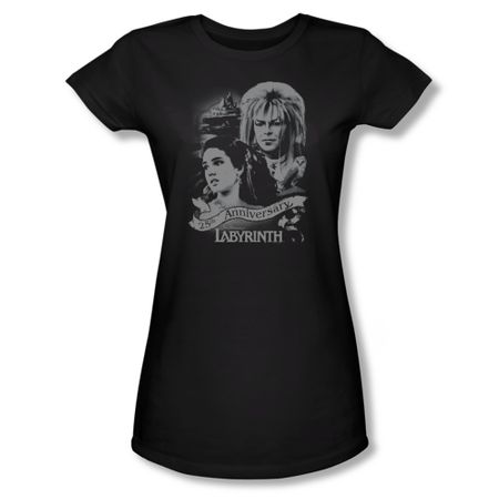 Labyrinth Shirt Juniors Anniversary Black Tee T-Shirt