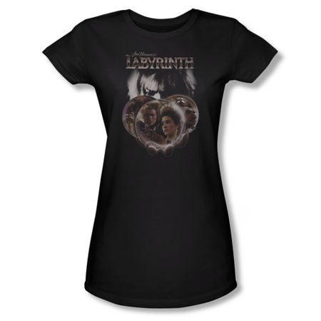 Labyrinth Shirt Juniors Globes Black Tee T-Shirt