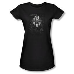 Labyrinth Shirt Juniors Maze Black Tee T-Shirt