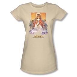 Labyrinth Shirt Juniors Movie Poster Cream Tee T-Shirt