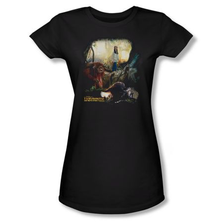 Labyrinth Shirt Juniors Sarah & Ludo Black Tee T-Shirt