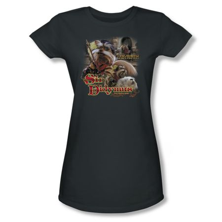 Labyrinth Shirt Juniors Sir Didymus Charcoal Tee T-Shirt
