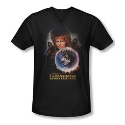 Labyrinth Shirt Juniors V Neck I Have A Gift Black Tee T-Shirt