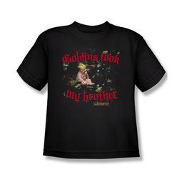 Labyrinth Shirt Kids Goblins Took My Brother Black Youth Tee T-Shirt