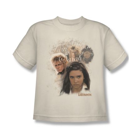 Labyrinth Shirt Kids Turn Back Sarah Cream Youth Tee T-Shirt