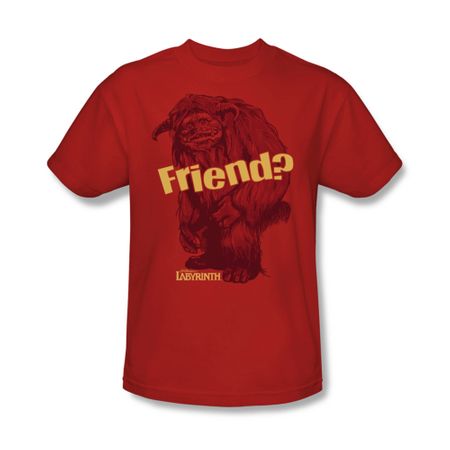 Labyrinth Shirt Ludo Friend Adult Red Tee T-Shirt