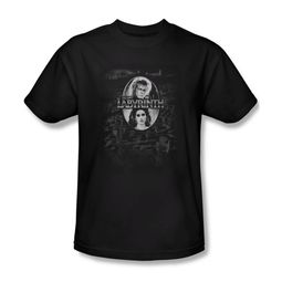 Labyrinth Shirt Maze Adult Black Tee T-Shirt