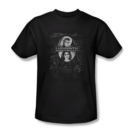 Labyrinth Shirt Maze Adult Black Tee T-Shirt