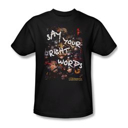 Labyrinth Shirt Right Words Adult Black Tee T-Shirt