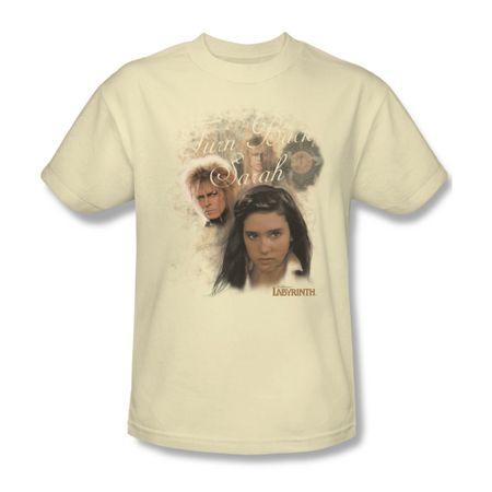 Labyrinth Shirt Turn Back Sarah Adult Cream Tee T-Shirt