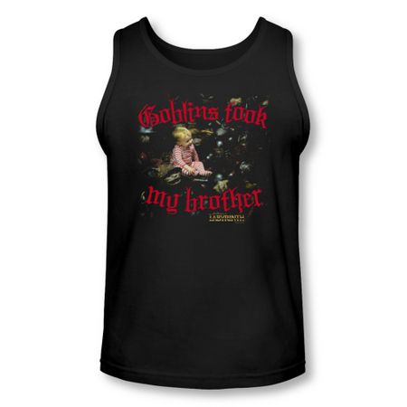 Labyrinth Tank Top Goblins Took My Brother Black Tanktop