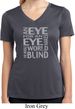 Ladies An Eye for an Eye Moisture Wicking V-neck
