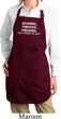 Ladies Apron Alcohol Tobacco Firearms Full Length Apron with Pockets