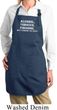 Ladies Apron Alcohol Tobacco Firearms Full Length Apron with Pockets