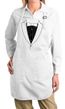 Ladies Apron Basic Black Tuxedo Full Length Apron with Pockets