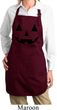Ladies Apron Black Jack O Lantern Full Length Apron with Pockets
