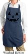 Ladies Apron Black Jack O Lantern Full Length Apron with Pockets