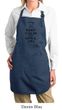 Ladies Apron Black Keep Calm Grill On Full Length Apron with Pockets