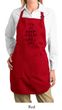 Ladies Apron Black Keep Calm Grill On Full Length Apron with Pockets