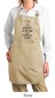 Ladies Apron Black Keep Calm Grill On Full Length Apron with Pockets