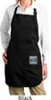 Ladies Apron Built Ford Bottom Print Full Length Apron with Pockets