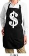 Ladies Apron Distressed Dollar Sign Full Length Apron with Pockets