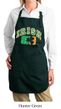 Ladies Apron Distressed Irish Shamrock Full Length Apron with Pockets