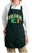 Ladies Apron Distressed Irish Shamrock Full Length Apron with Pockets