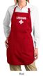 Ladies Apron Distressed Lifeguard Full Length Apron with Pockets