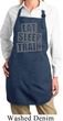 Ladies Apron Eat Sleep Train Full Length Apron with Pockets