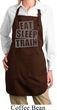 Ladies Apron Eat Sleep Train Full Length Apron with Pockets