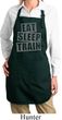 Ladies Apron Eat Sleep Train Full Length Apron with Pockets