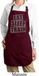 Ladies Apron Eat Sleep Train Full Length Apron with Pockets