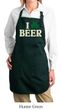 Ladies Apron I Love Beer Full Length Apron with Pockets