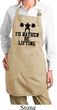 Ladies Apron I Rather Be Lifting Full Length Apron with Pockets